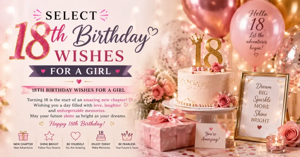 18th birthday wishes for a girl