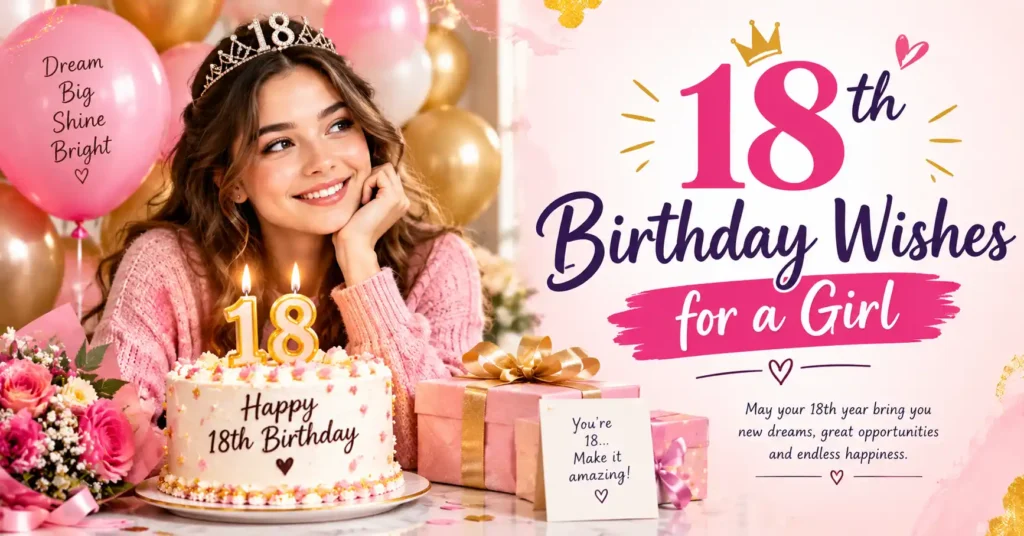 18th birthday wishes for a girl