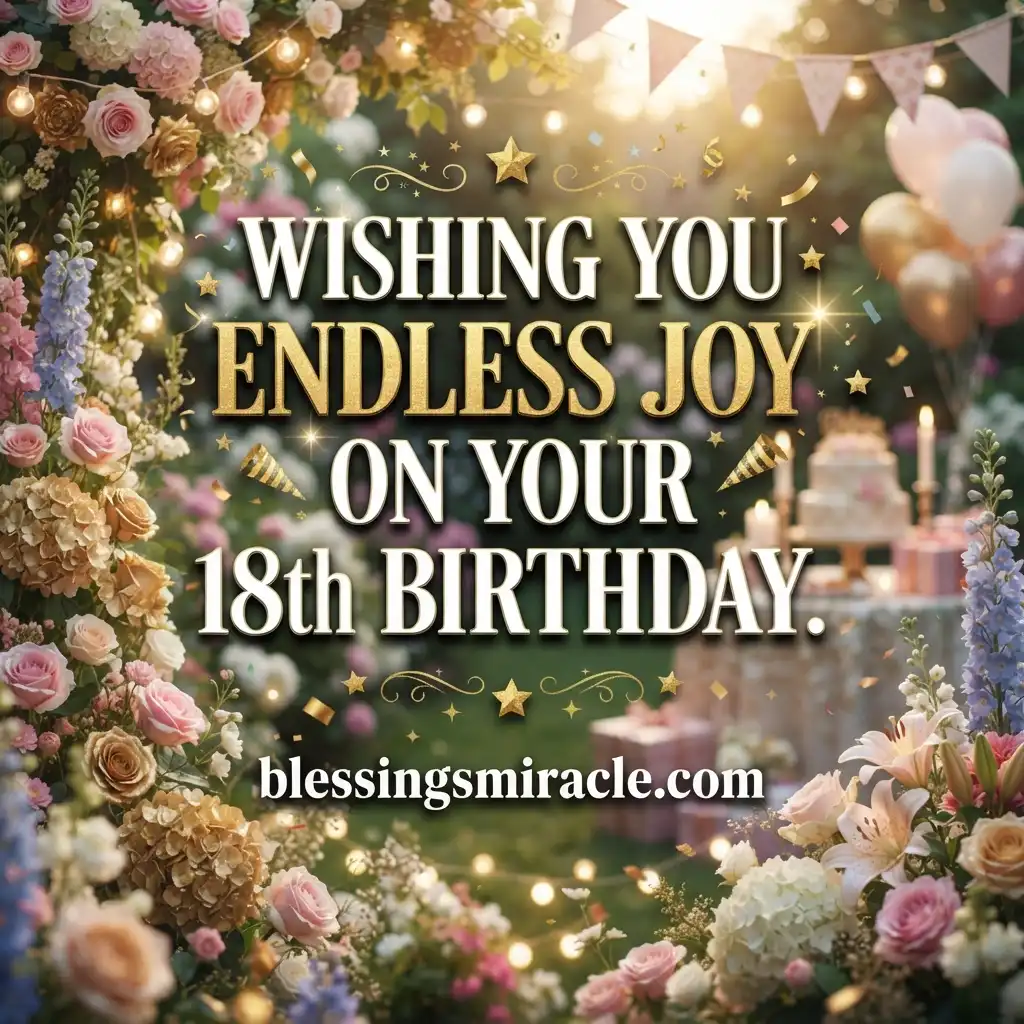 18th Birthday Wishes for a Girl