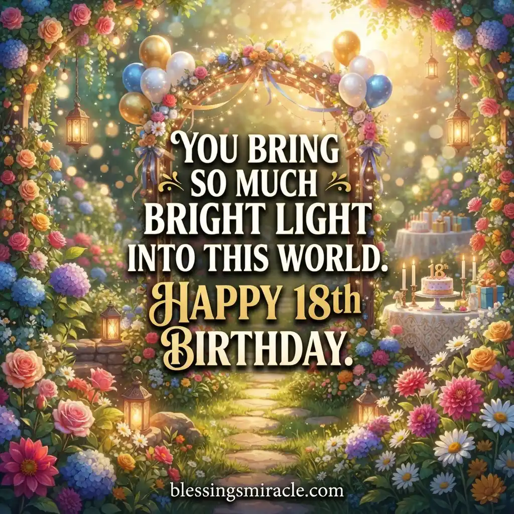 18th Birthday Wishes for a Girl
