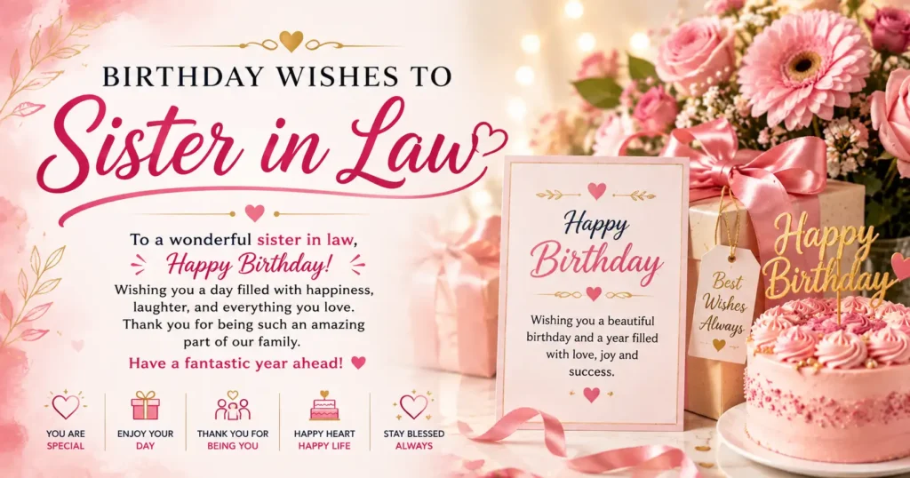 birthday wishes to sister in law