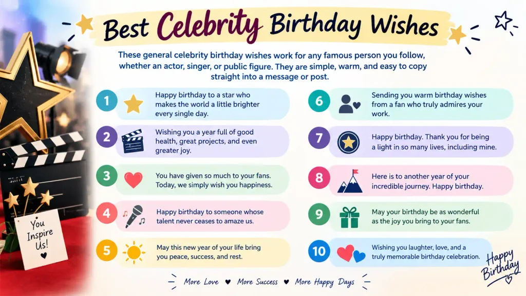 Celebrity Birthday Wishes