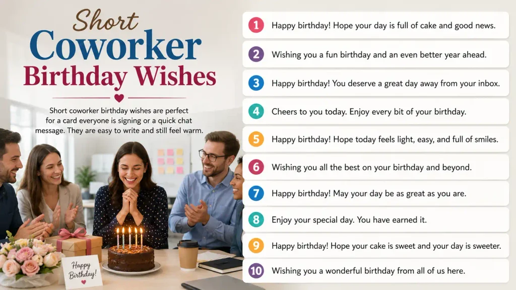 Coworker Birthday Wishes