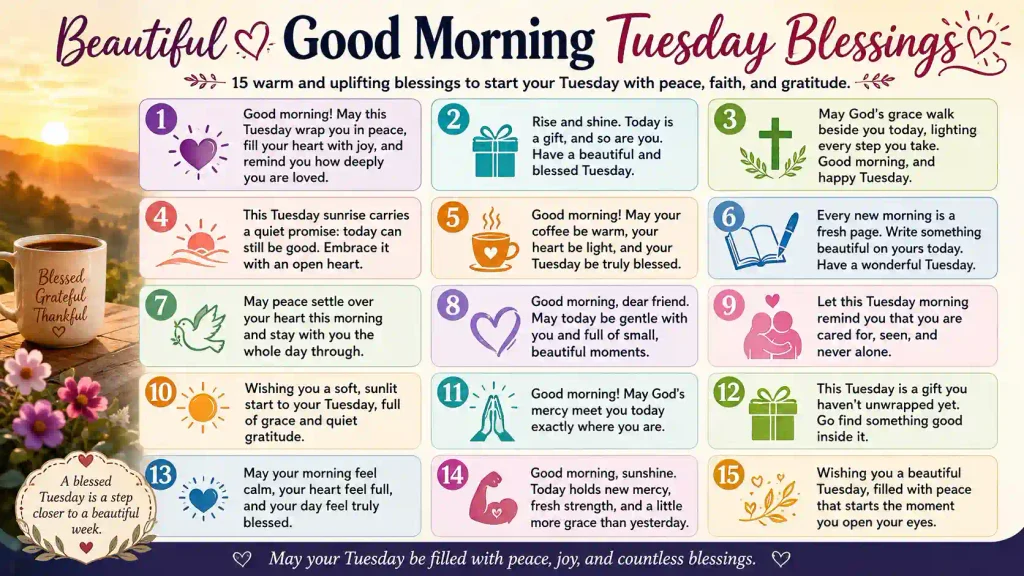 Good Morning Tuesday Blessings