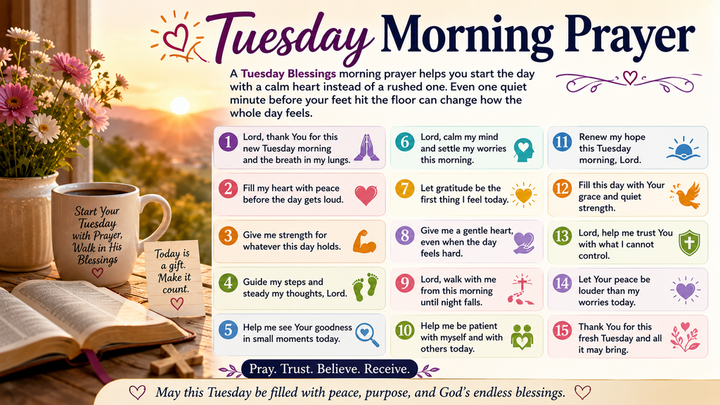 Tuesday prayers