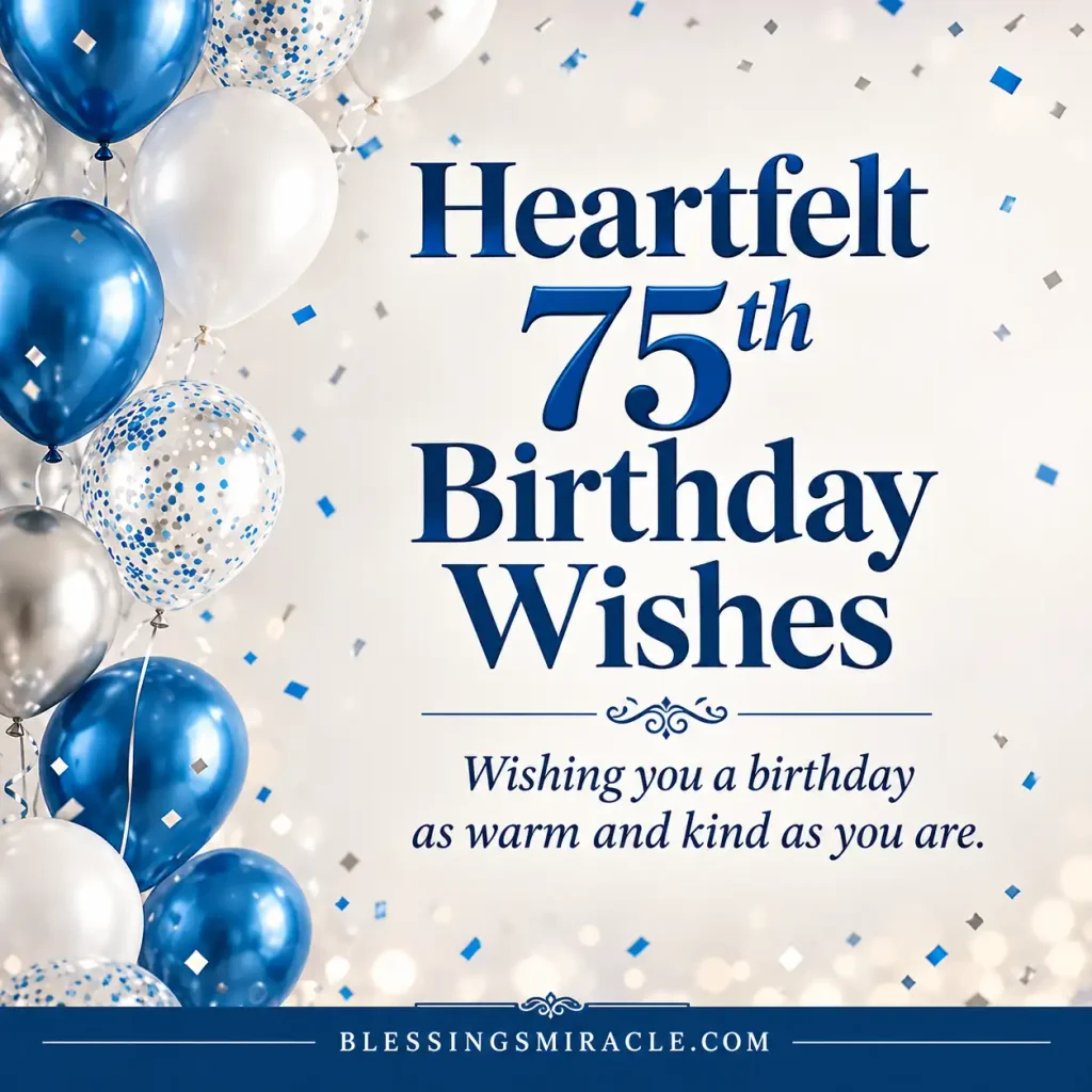 75th Birthday Wishes