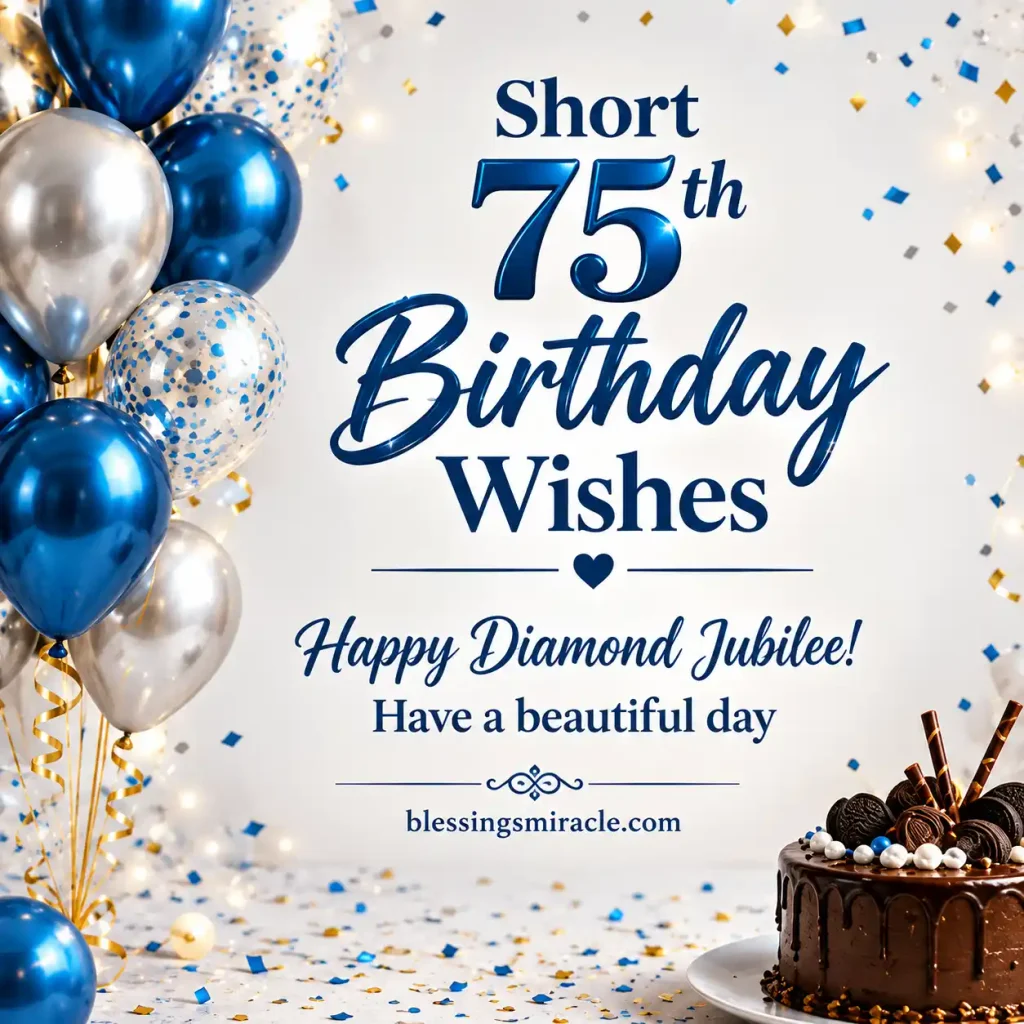 75th Birthday Wishes