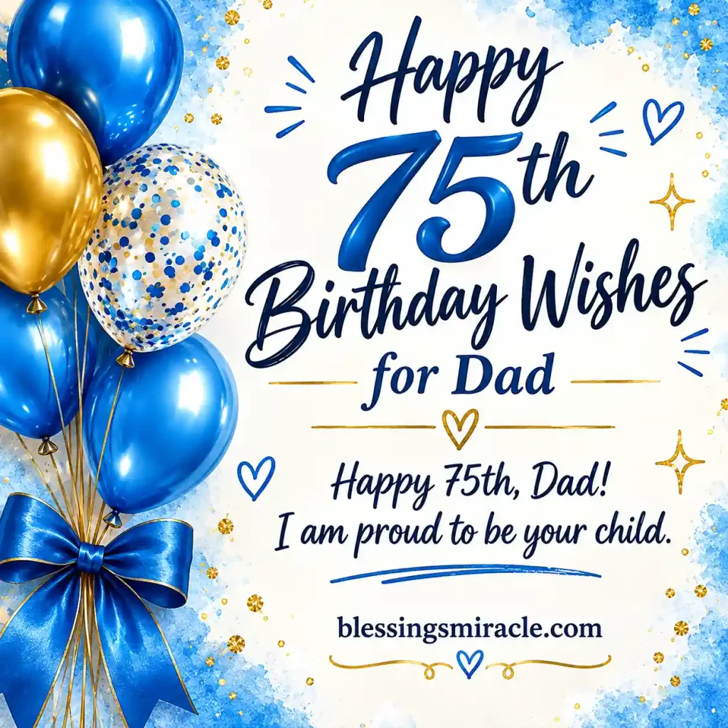 75th Birthday Wishes