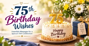 75th Birthday Wishes