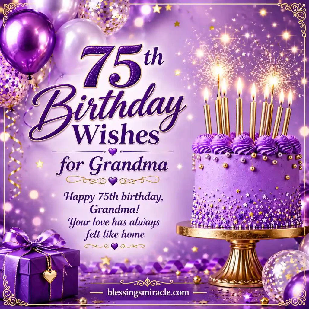 75th Birthday Wishes