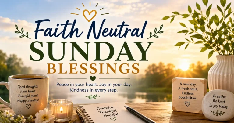 Faith Neutral Sunday Blessings