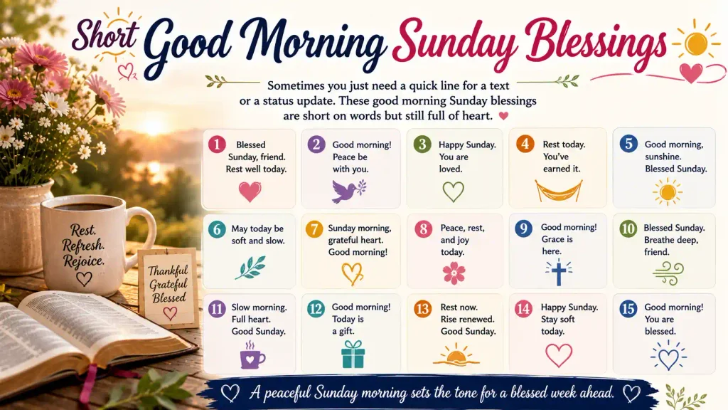 Good Morning Sunday Blessings