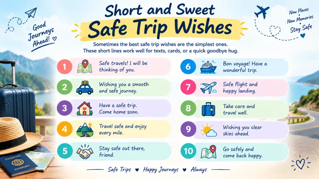 Safe Trip Wishes