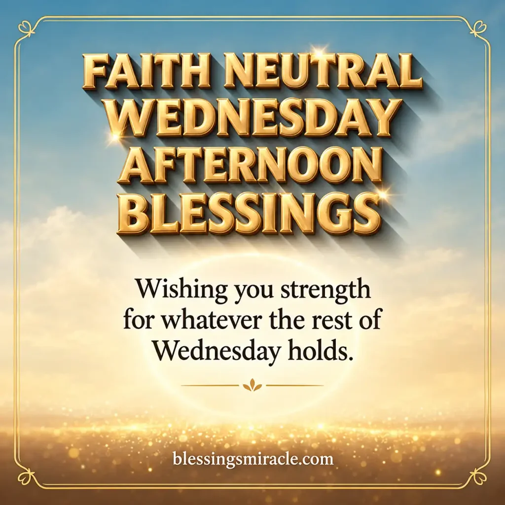 Wednesday Afternoon Blessings
