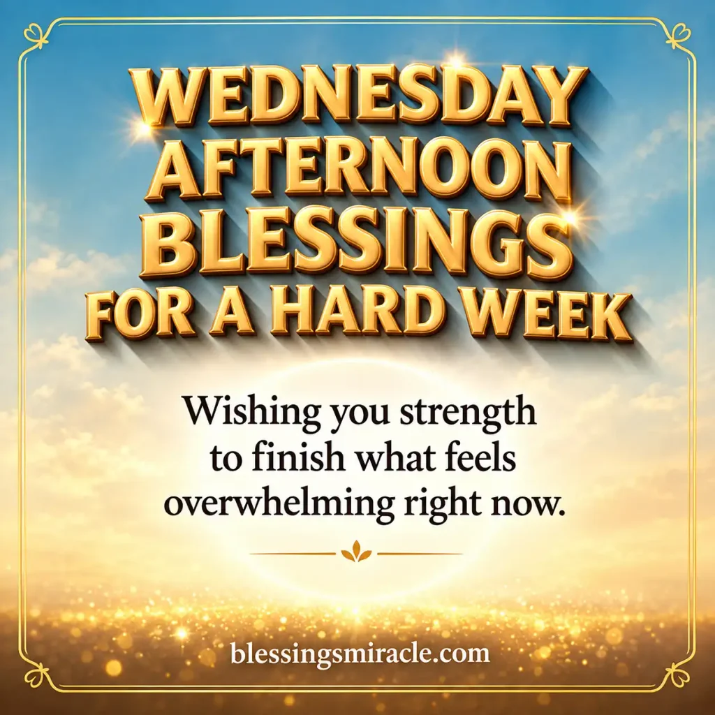 Wednesday Afternoon Blessings